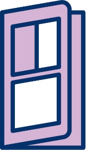A purple envelope icon.