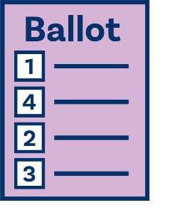 An icon of a ballot paper with all the boxes numbered.